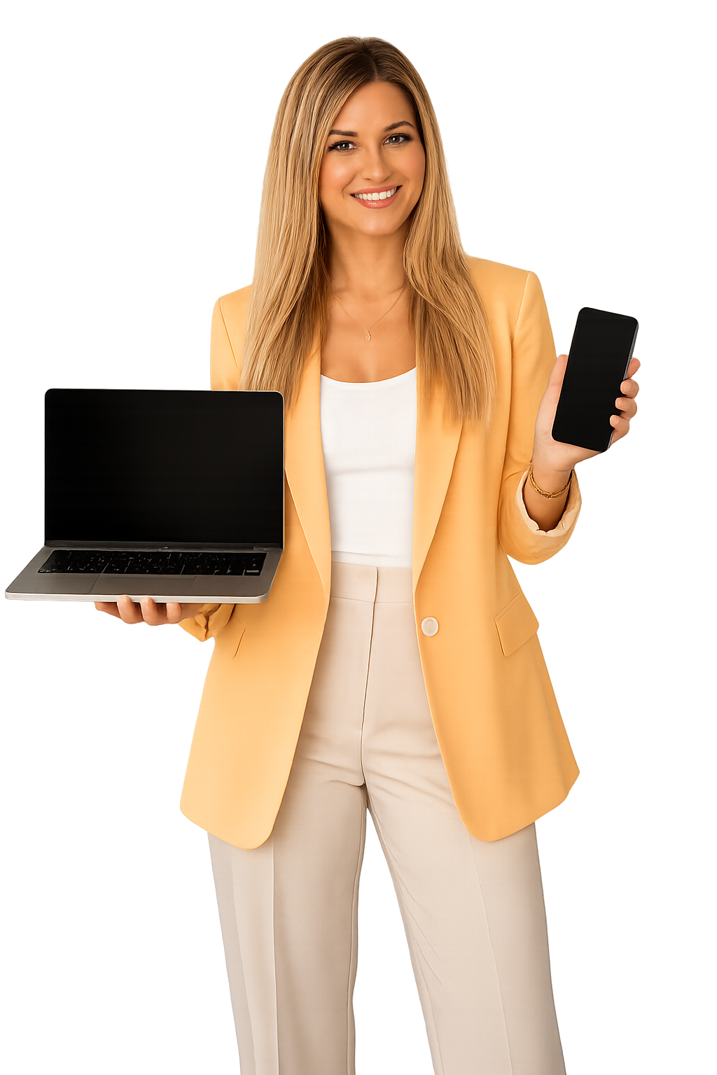 Codepixel Beratung mit Laptop und Smartphone